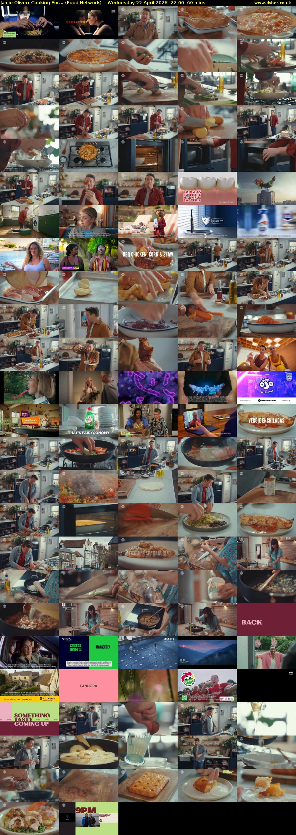 Jamie Oliver: Cooking For... (Food Network) Wednesday 22 April 2026 22:00 - 23:00