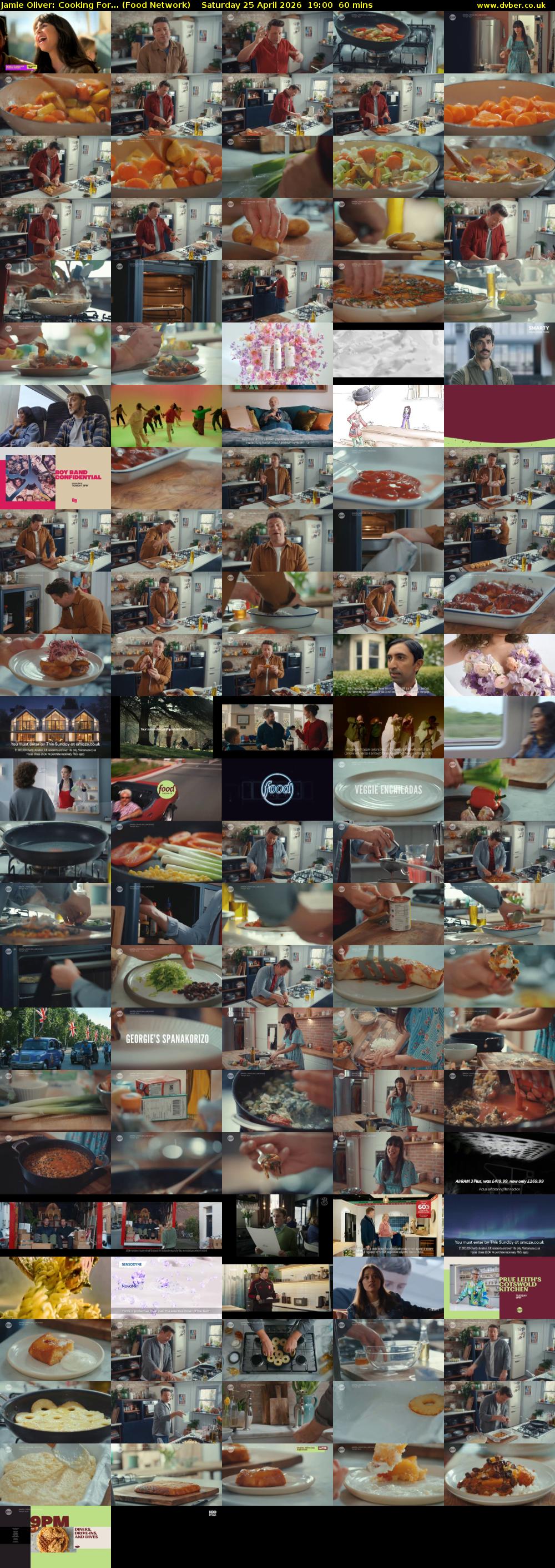 Jamie Oliver: Cooking For... (Food Network) Saturday 25 April 2026 19:00 - 20:00
