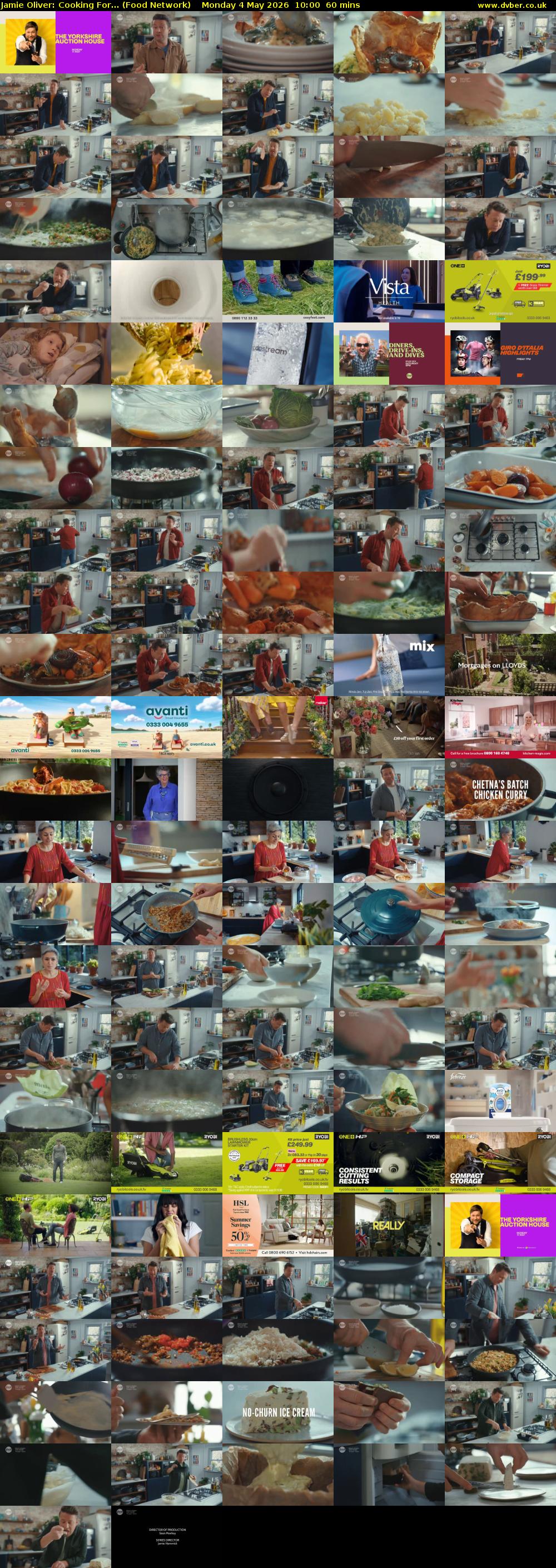 Jamie Oliver: Cooking For... (Food Network) Monday 4 May 2026 10:00 - 11:00