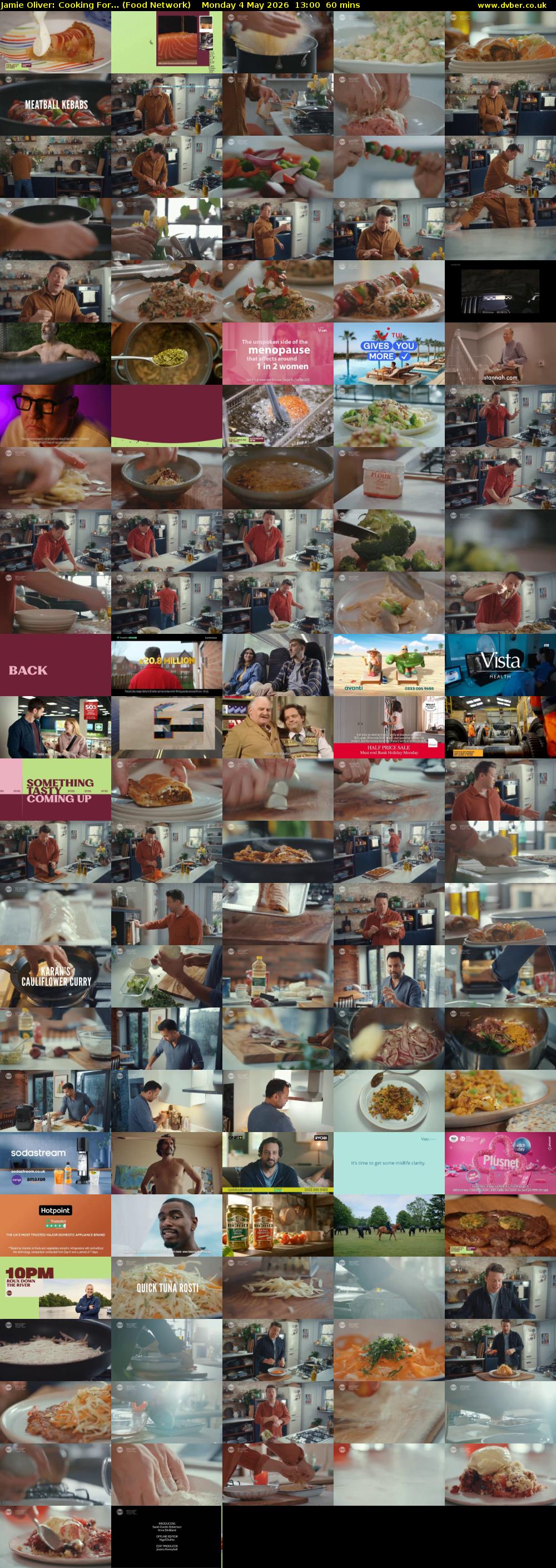 Jamie Oliver: Cooking For... (Food Network) Monday 4 May 2026 13:00 - 14:00