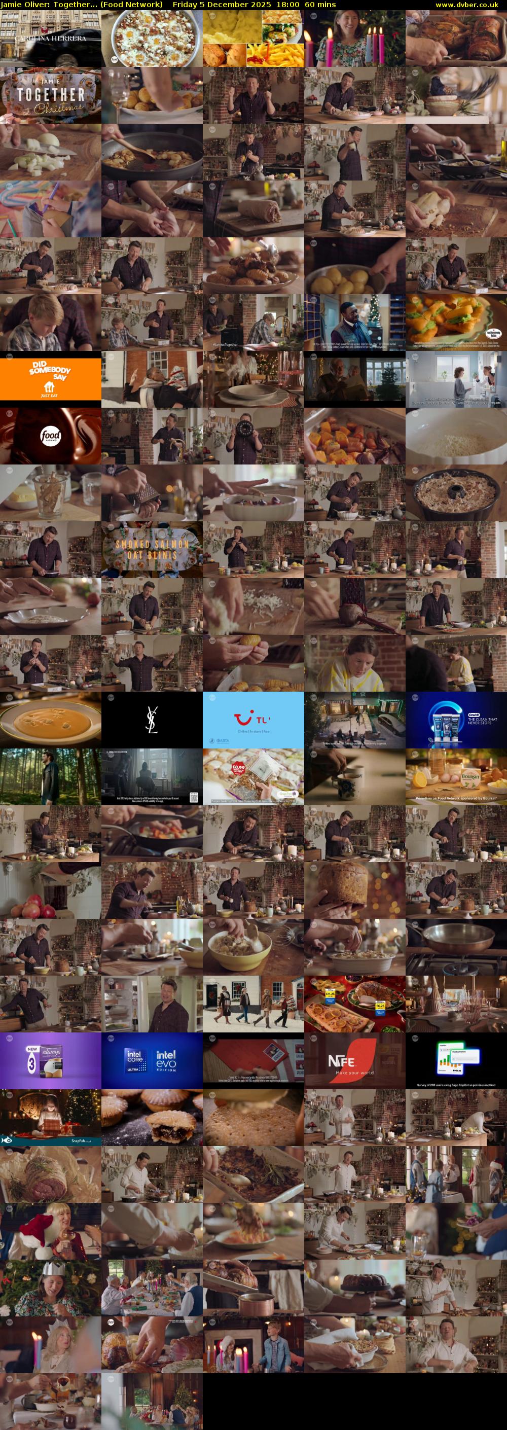 Jamie Oliver: Together... (Food Network) Friday 5 December 2025 18:00 - 19:00