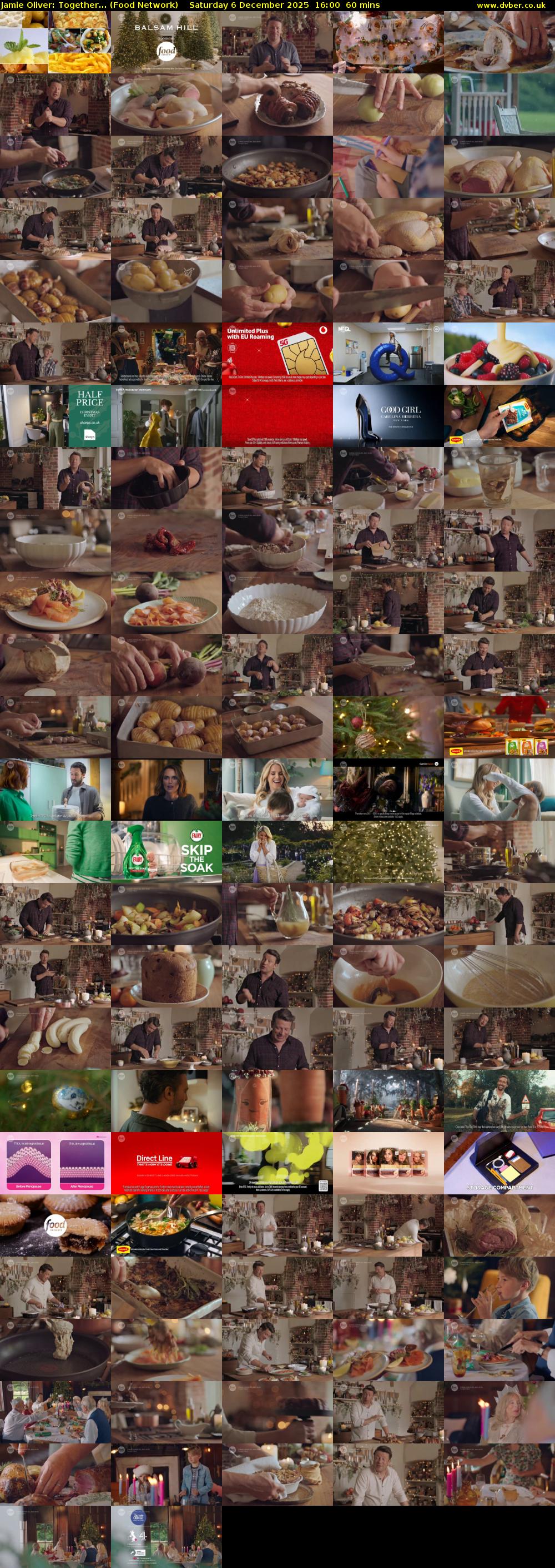 Jamie Oliver: Together... (Food Network) Saturday 6 December 2025 16:00 - 17:00