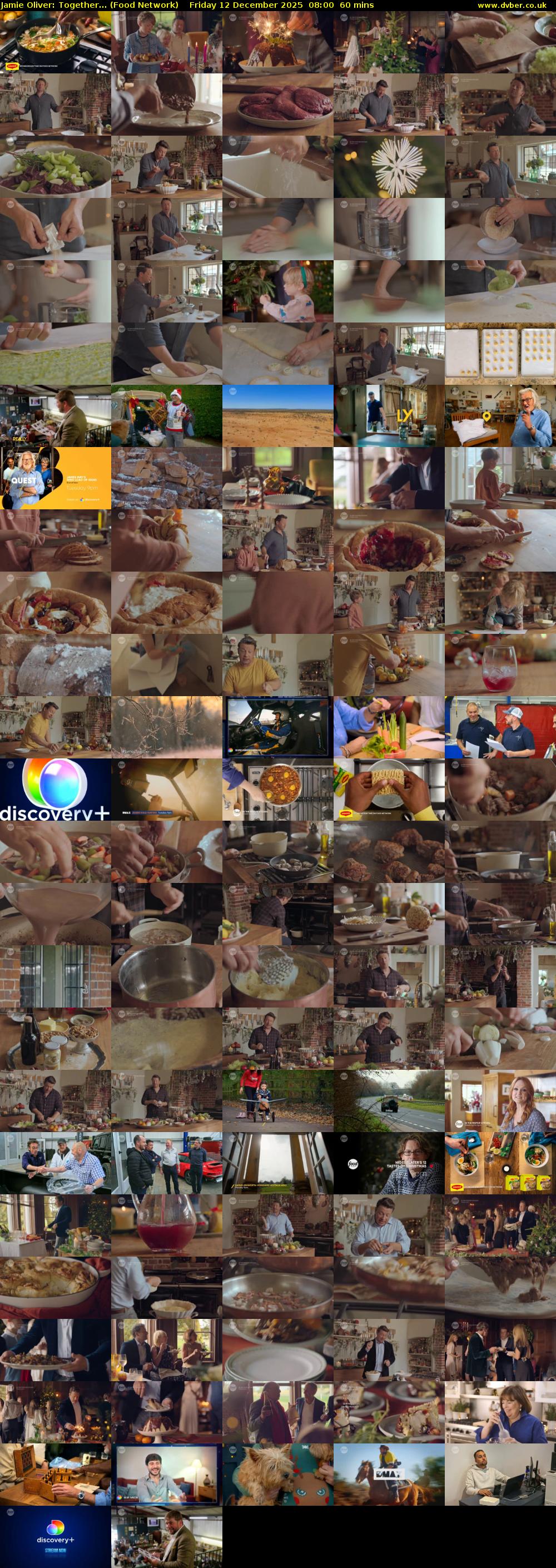Jamie Oliver: Together... (Food Network) Friday 12 December 2025 08:00 - 09:00