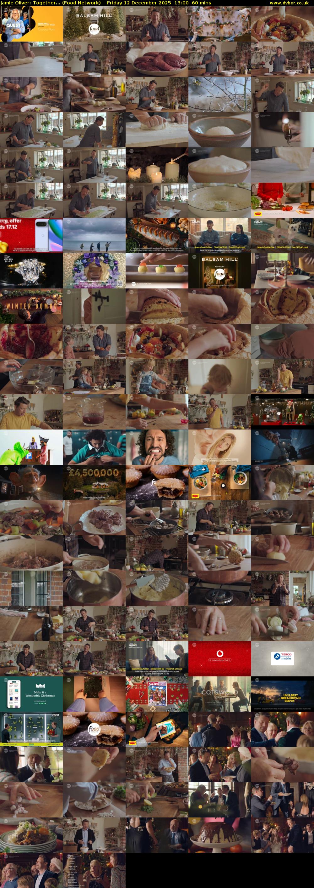 Jamie Oliver: Together... (Food Network) Friday 12 December 2025 13:00 - 14:00