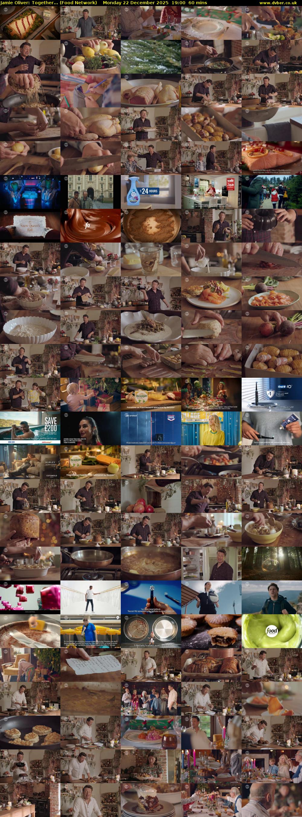 Jamie Oliver: Together... (Food Network) Monday 22 December 2025 19:00 - 20:00