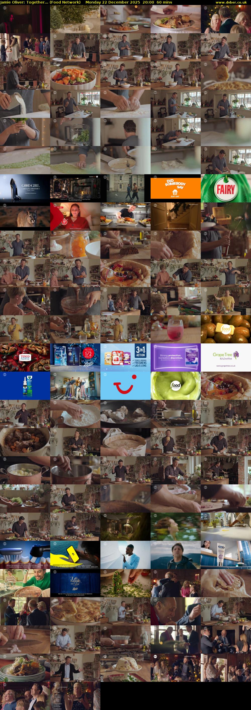 Jamie Oliver: Together... (Food Network) Monday 22 December 2025 20:00 - 21:00