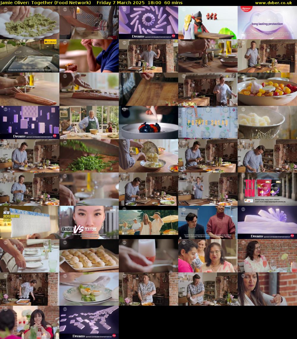 Jamie Oliver: Together (Food Network) Friday 7 March 2025 18:00 - 19:00