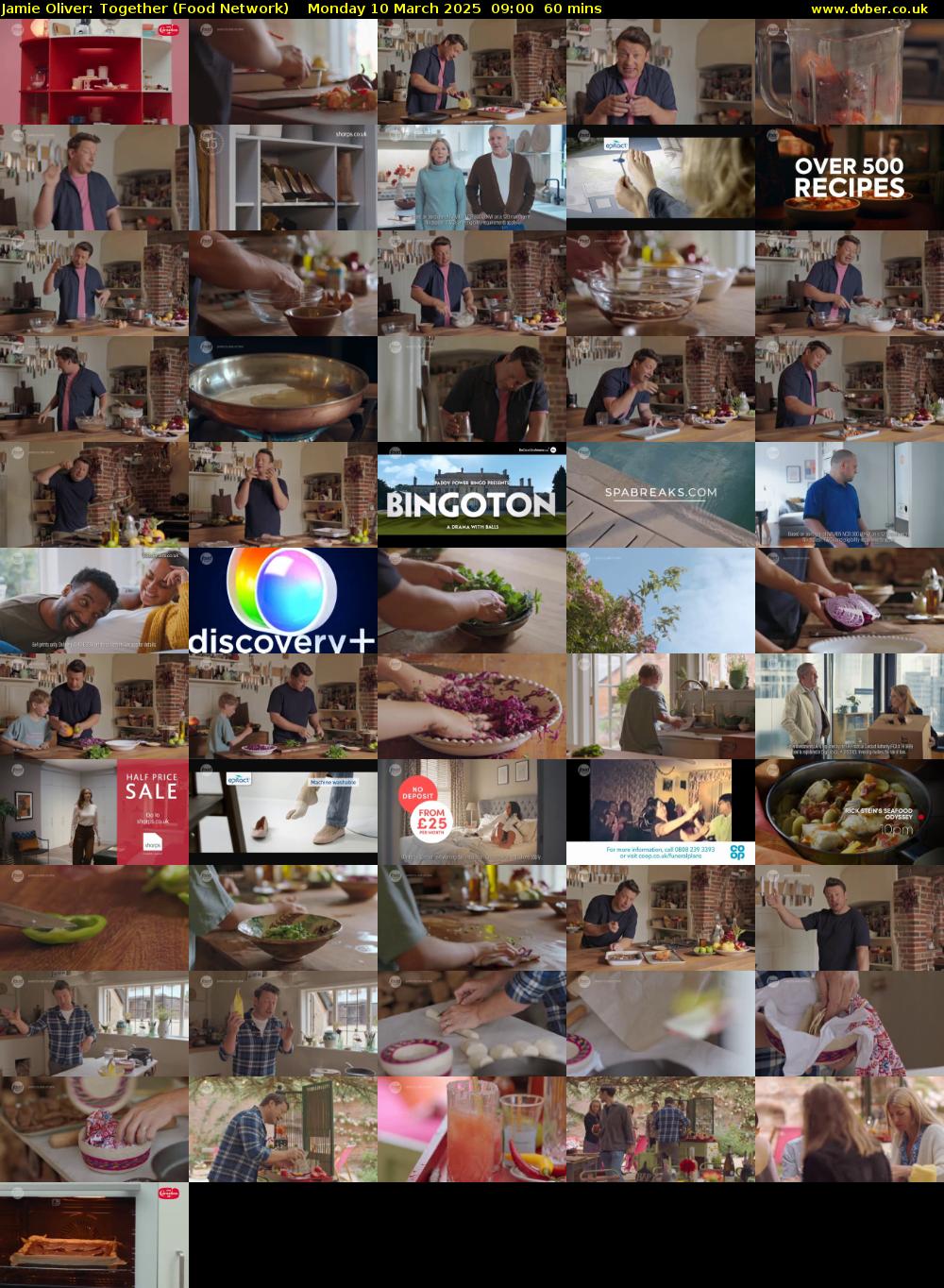 Jamie Oliver: Together (Food Network) Monday 10 March 2025 09:00 - 10:00