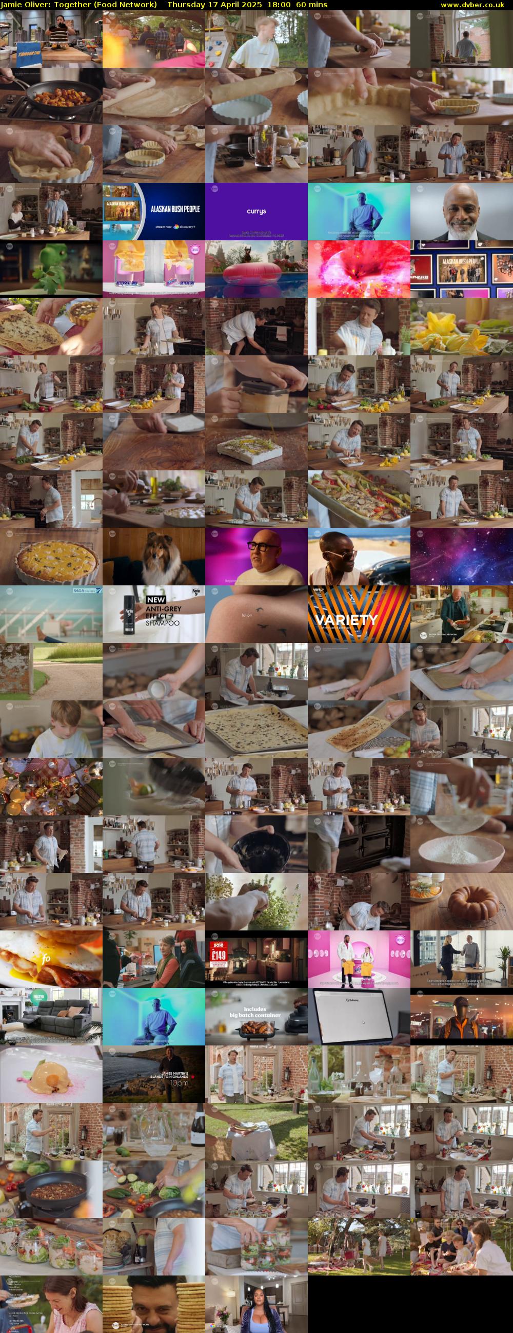 Jamie Oliver: Together (Food Network) Thursday 17 April 2025 18:00 - 19:00