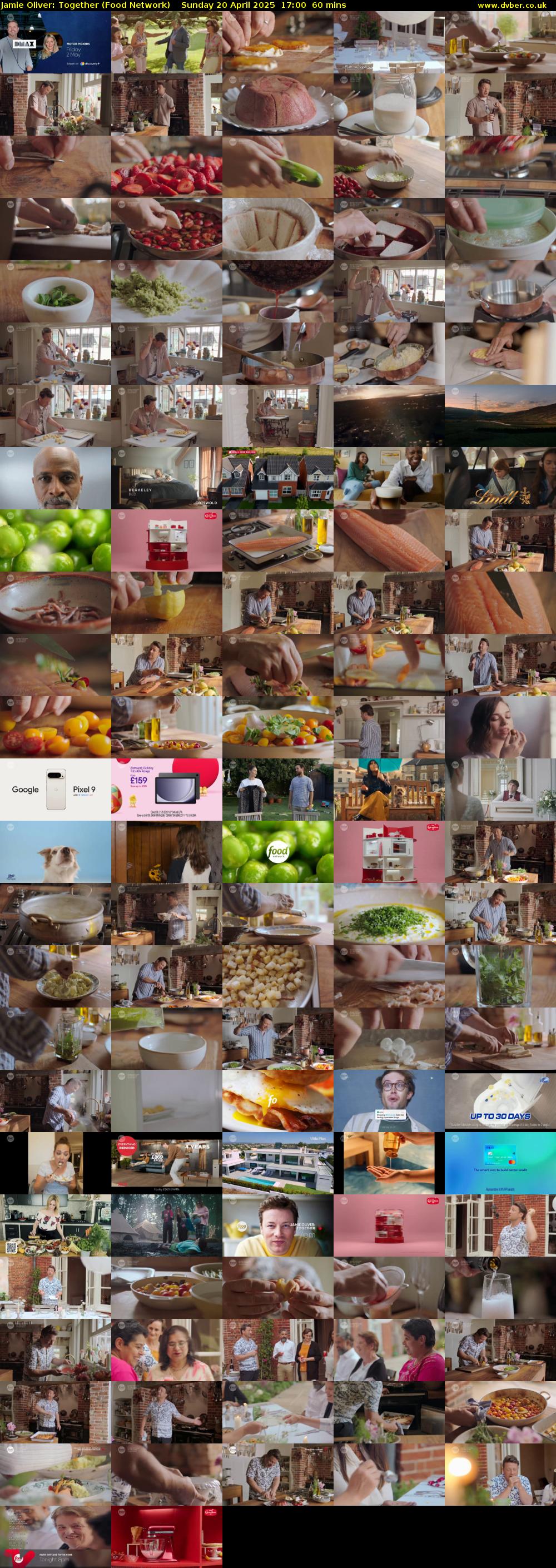 Jamie Oliver: Together (Food Network) Sunday 20 April 2025 17:00 - 18:00