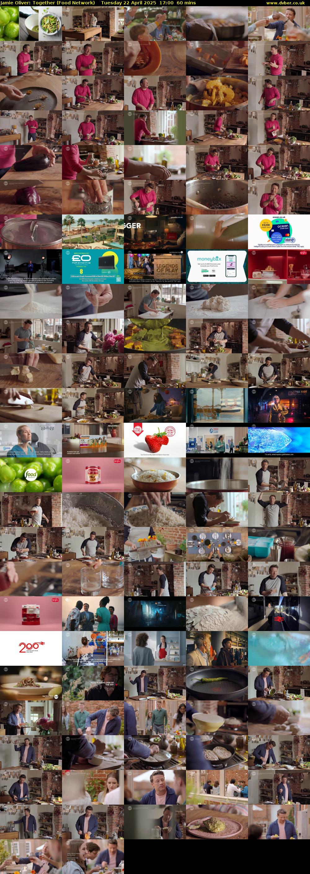 Jamie Oliver: Together (Food Network) Tuesday 22 April 2025 17:00 - 18:00