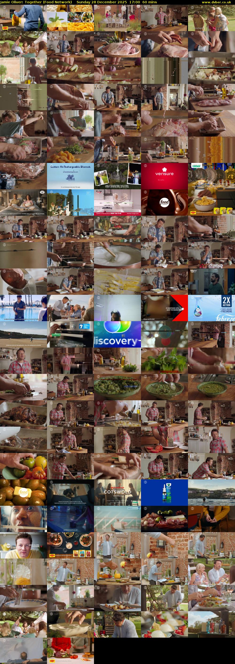 Jamie Oliver: Together (Food Network) Sunday 28 December 2025 17:00 - 18:00