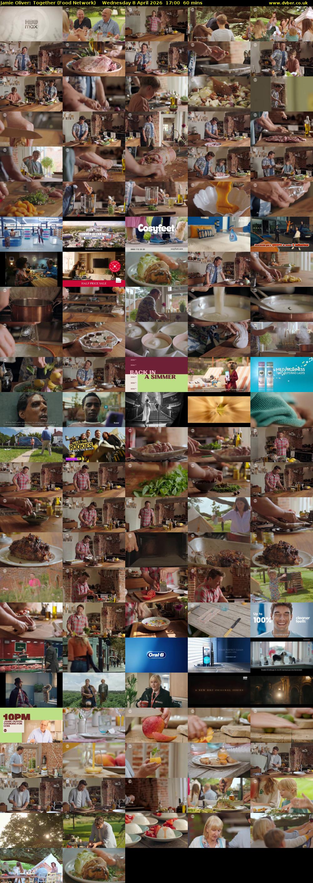 Jamie Oliver: Together (Food Network) Wednesday 8 April 2026 17:00 - 18:00