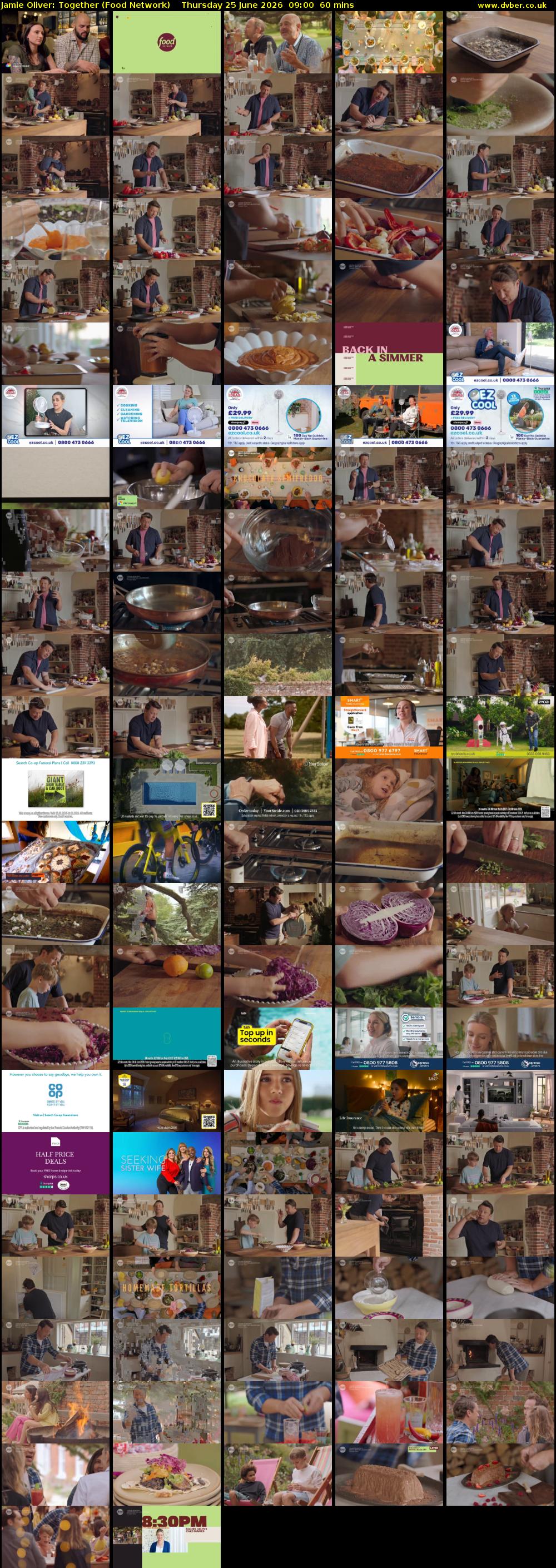 Jamie Oliver: Together (Food Network) Thursday 25 June 2026 09:00 - 10:00