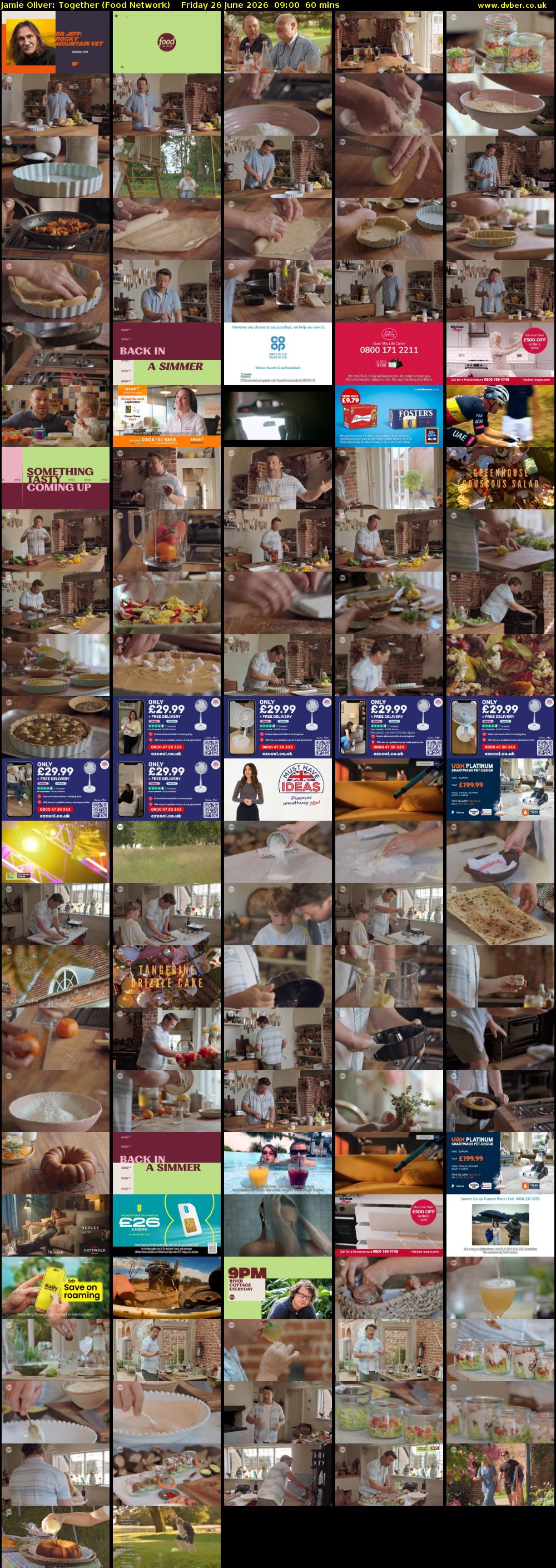 Jamie Oliver: Together (Food Network) Friday 26 June 2026 09:00 - 10:00