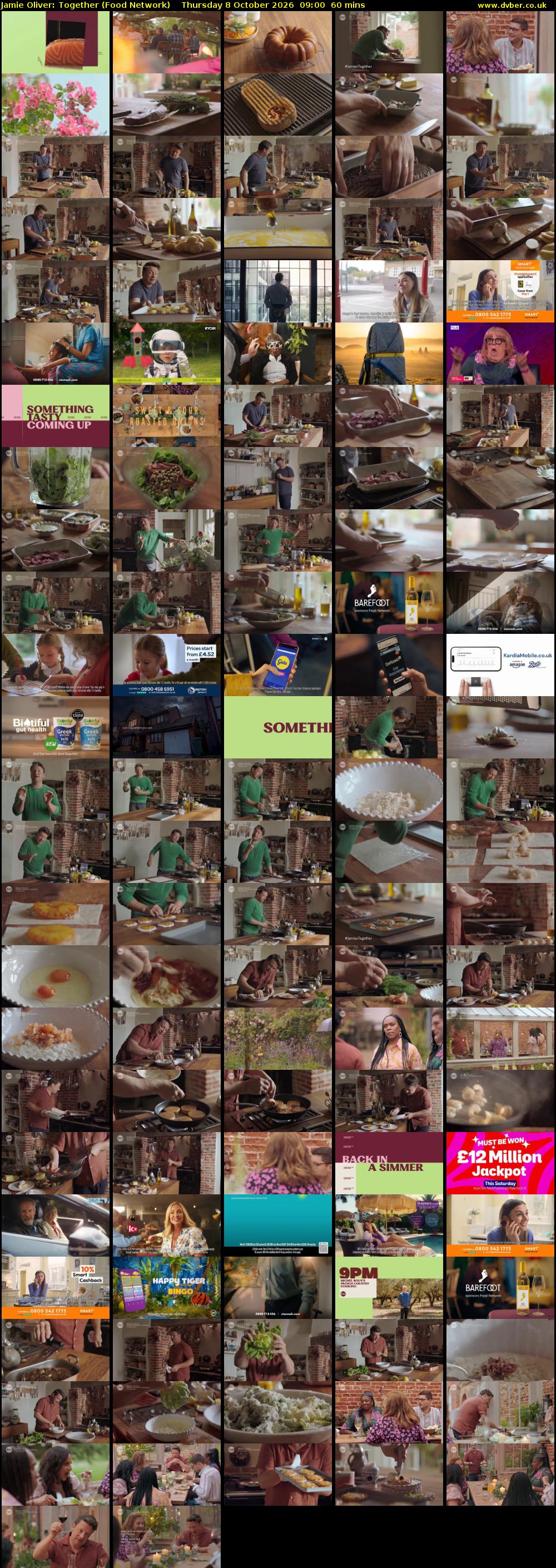 Jamie Oliver: Together (Food Network) Thursday 8 October 2026 09:00 - 10:00
