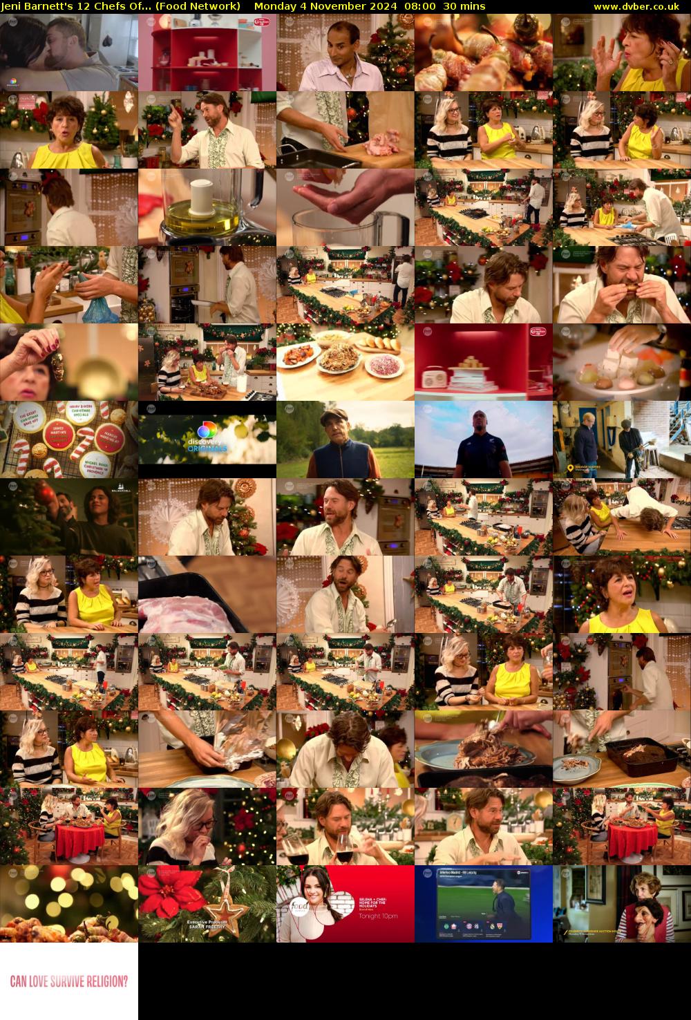 Jeni Barnett's 12 Chefs Of... (Food Network) Monday 4 November 2024 08:00 - 08:30