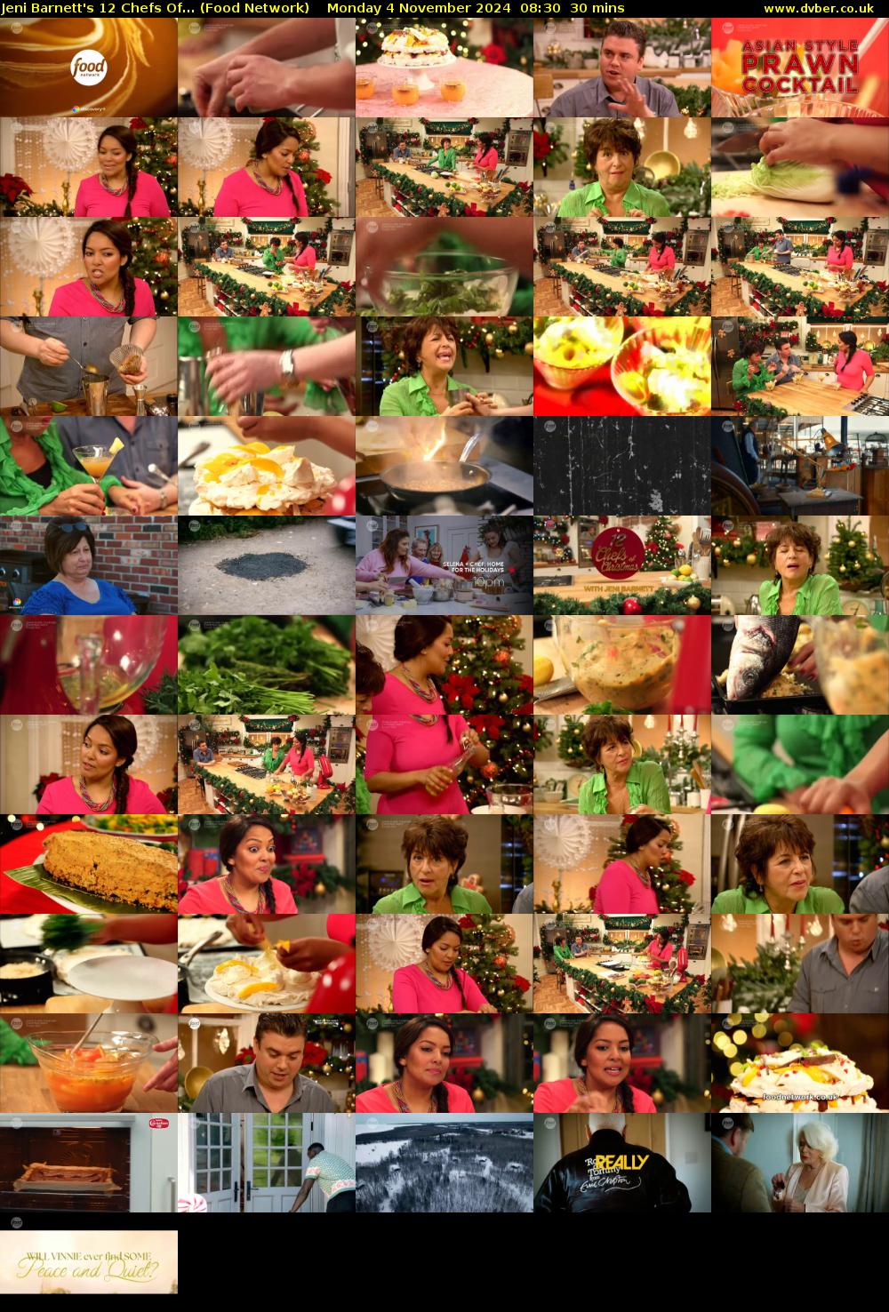 Jeni Barnett's 12 Chefs Of... (Food Network) Monday 4 November 2024 08:30 - 09:00