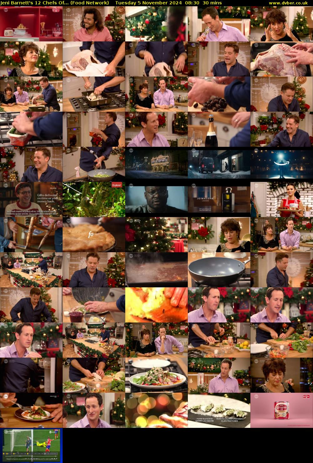 Jeni Barnett's 12 Chefs Of... (Food Network) Tuesday 5 November 2024 08:30 - 09:00