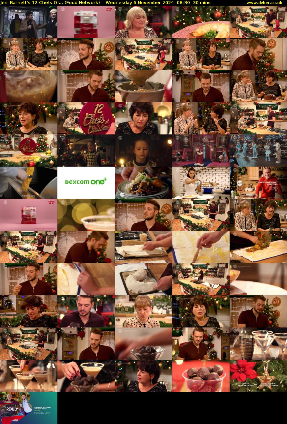 Jeni Barnett's 12 Chefs Of... (Food Network) Wednesday 6 November 2024 08:30 - 09:00
