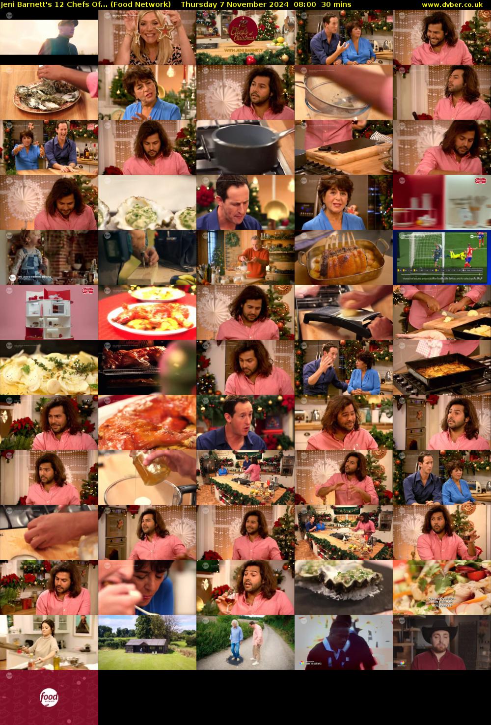 Jeni Barnett's 12 Chefs Of... (Food Network) Thursday 7 November 2024 08:00 - 08:30