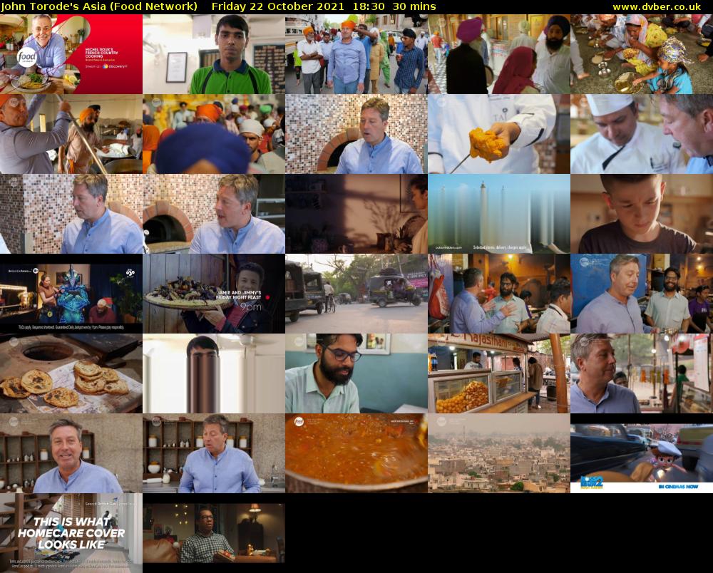 John Torode's Asia (Food Network) Friday 22 October 2021 18:30 - 19:00