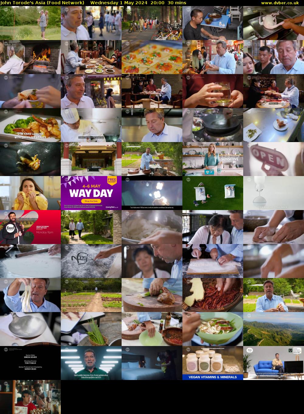 John Torode's Asia (Food Network) Wednesday 1 May 2024 20:00 - 20:30