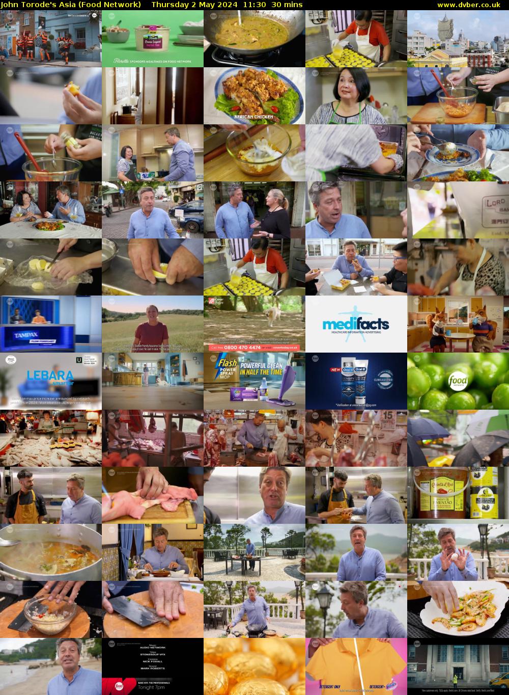 John Torode's Asia (Food Network) Thursday 2 May 2024 11:30 - 12:00