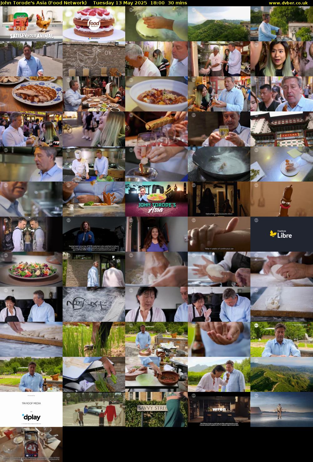 John Torode's Asia (Food Network) Tuesday 13 May 2025 18:00 - 18:30