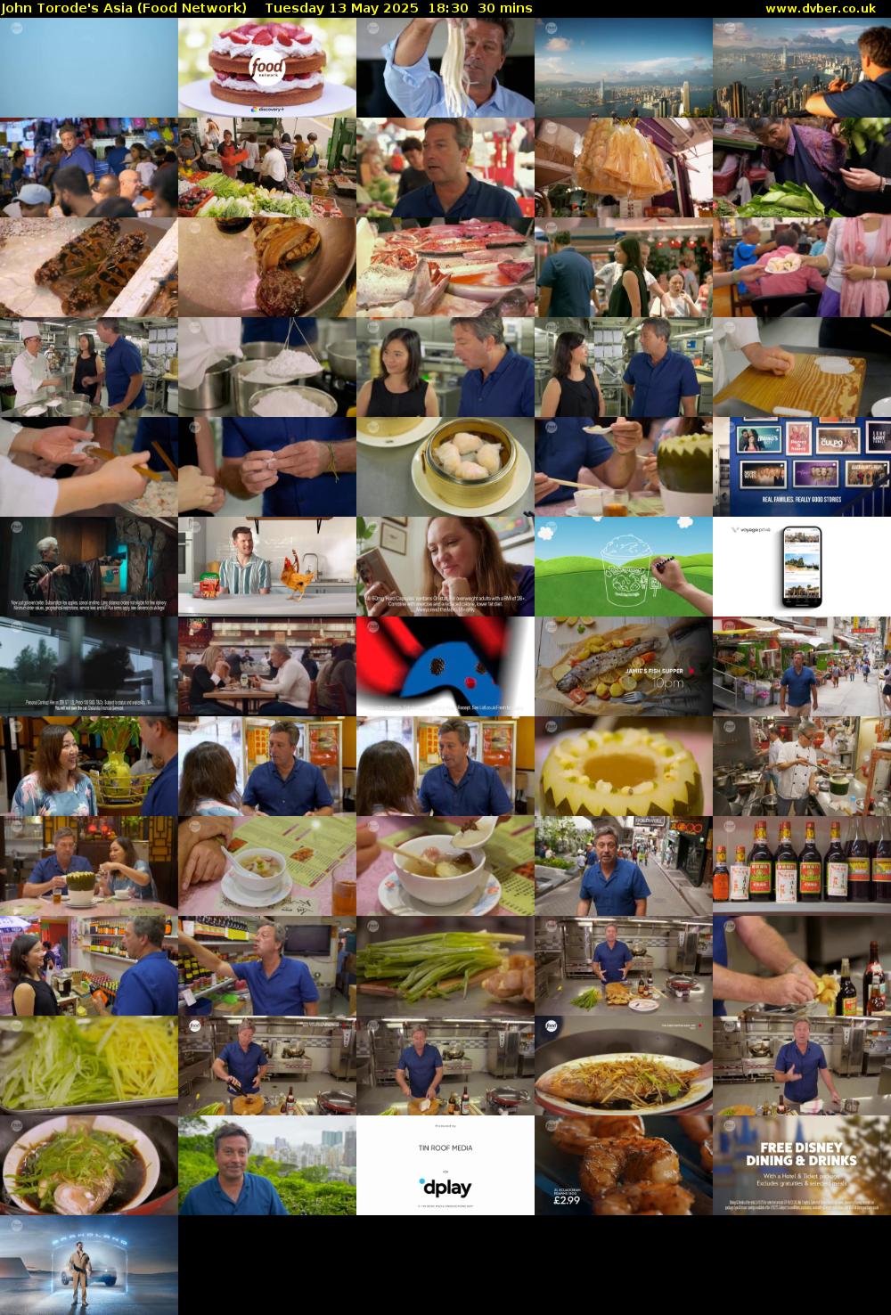 John Torode's Asia (Food Network) Tuesday 13 May 2025 18:30 - 19:00