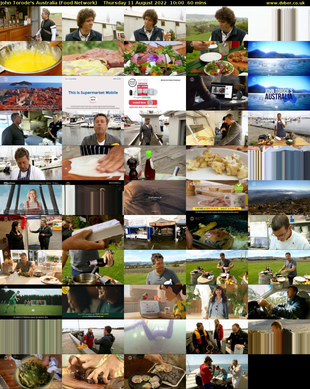 John Torode's Australia (Food Network) Thursday 11 August 2022 10:00 - 11:00