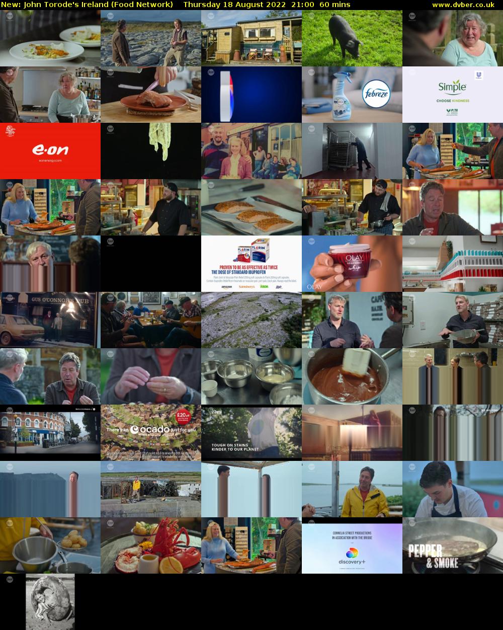 John Torode's Ireland (Food Network) Thursday 18 August 2022 21:00 - 22:00