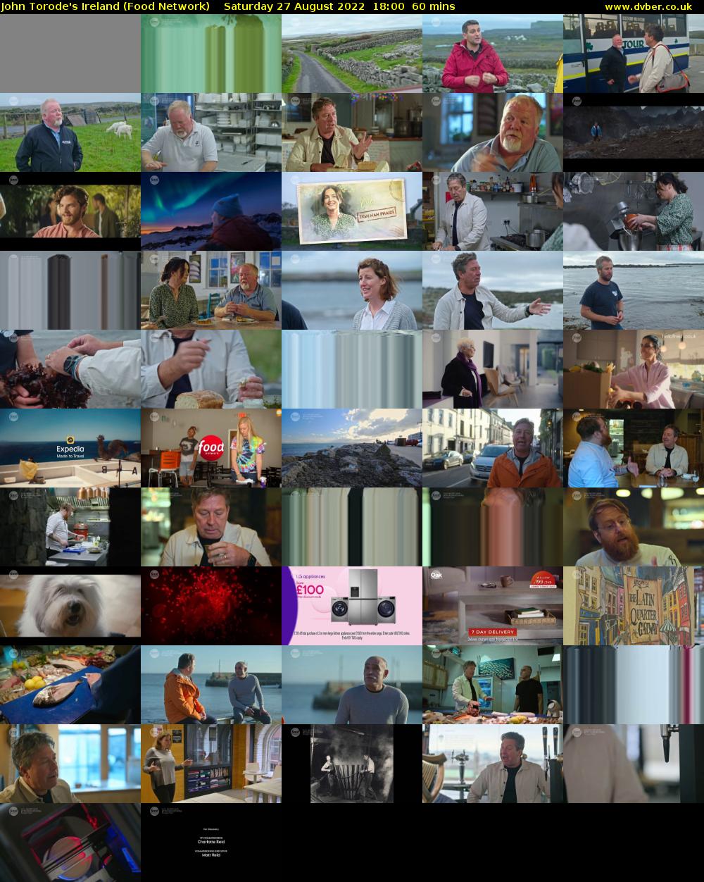 John Torode's Ireland (Food Network) Saturday 27 August 2022 18:00 - 19:00
