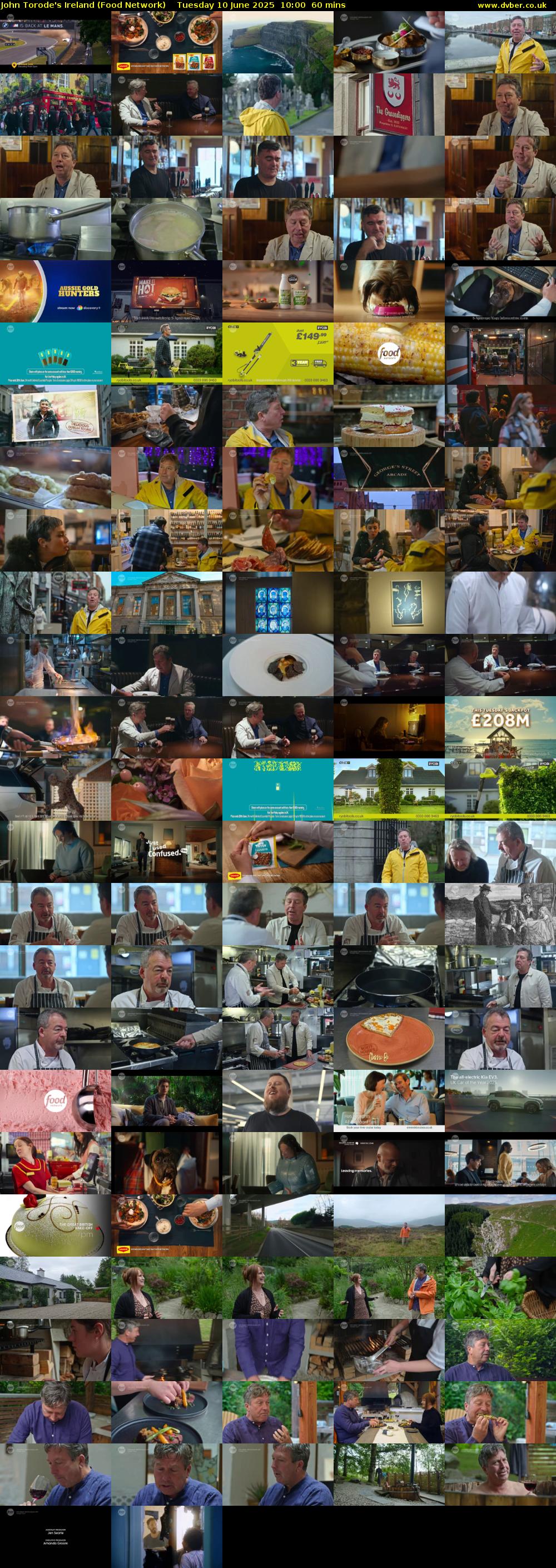John Torode's Ireland (Food Network) Tuesday 10 June 2025 10:00 - 11:00