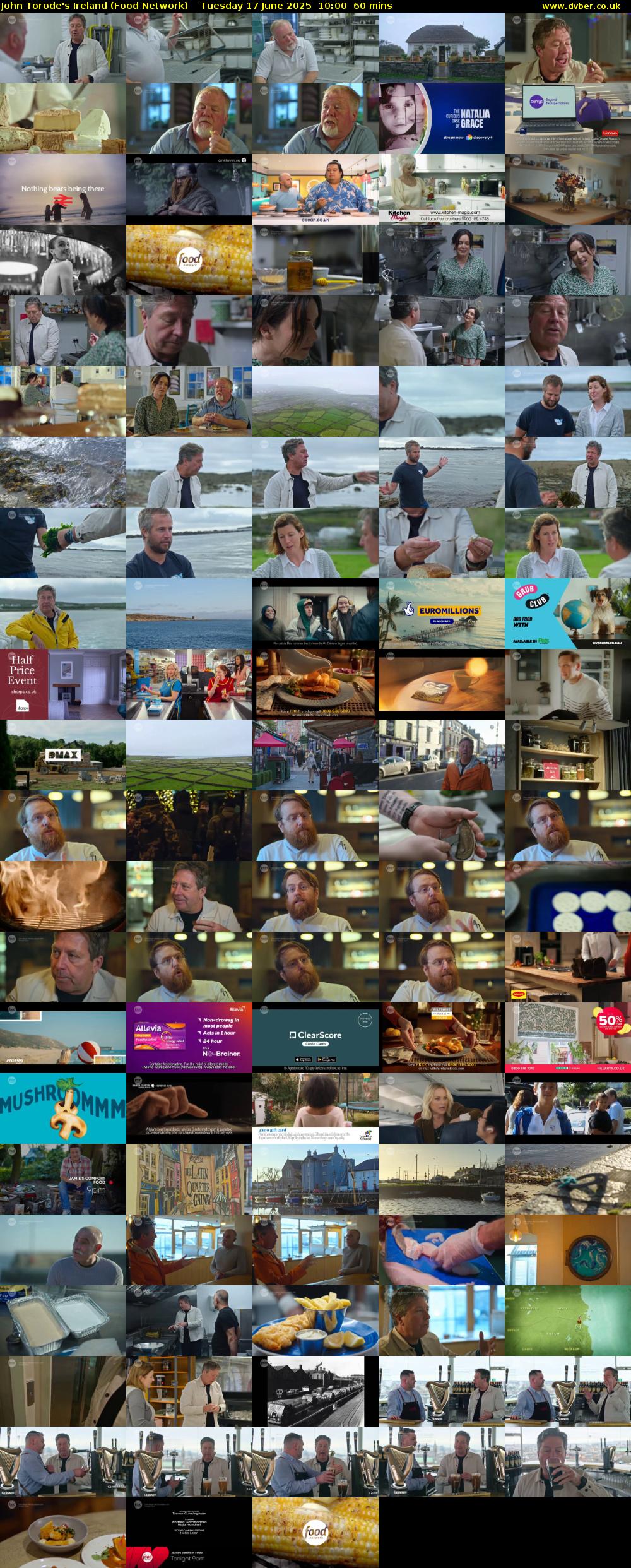 John Torode's Ireland (Food Network) Tuesday 17 June 2025 10:00 - 11:00