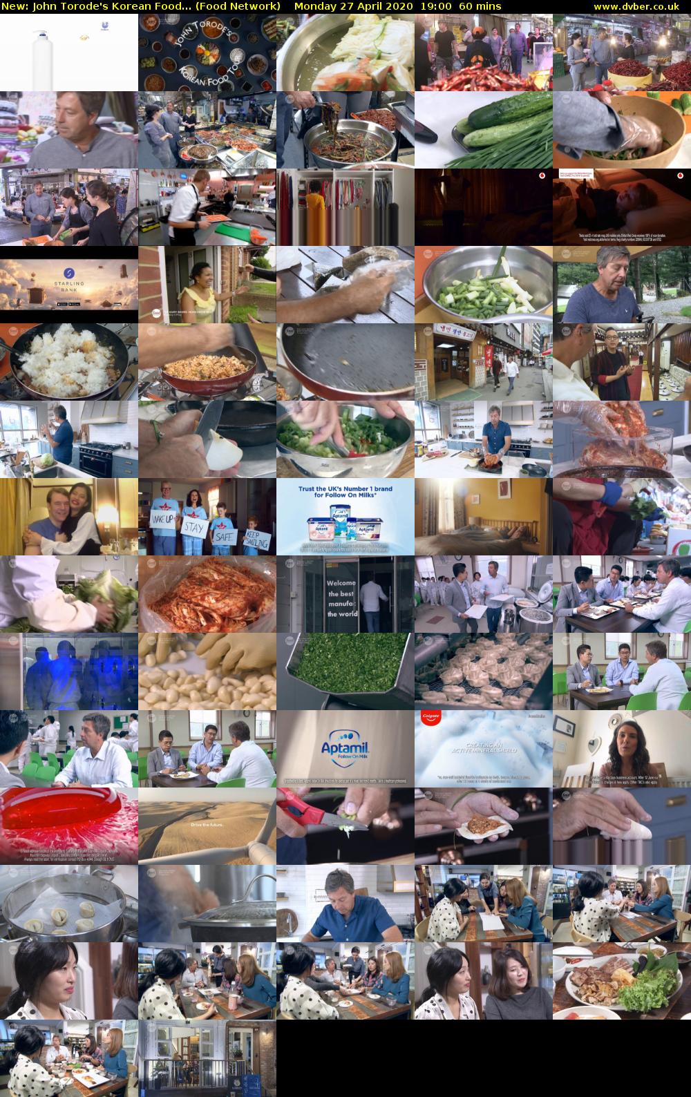 John Torode's Korean Food... (Food Network) Monday 27 April 2020 19:00 - 20:00