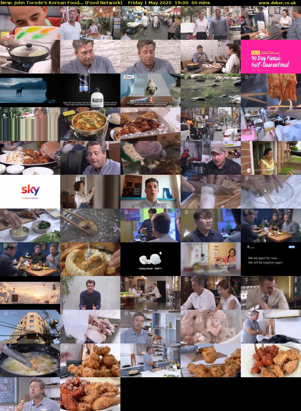 John Torode's Korean Food... (Food Network) Friday 1 May 2020 19:00 - 20:00