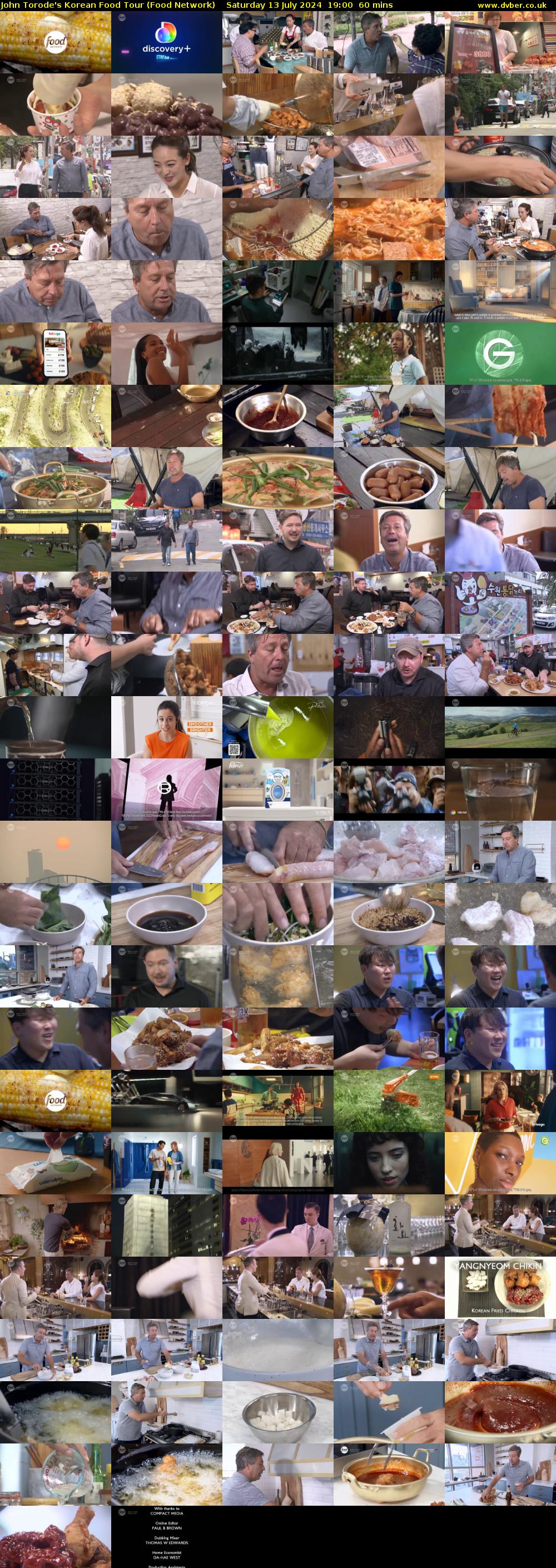 John Torode's Korean Food Tour (Food Network) Saturday 13 July 2024 19:00 - 20:00