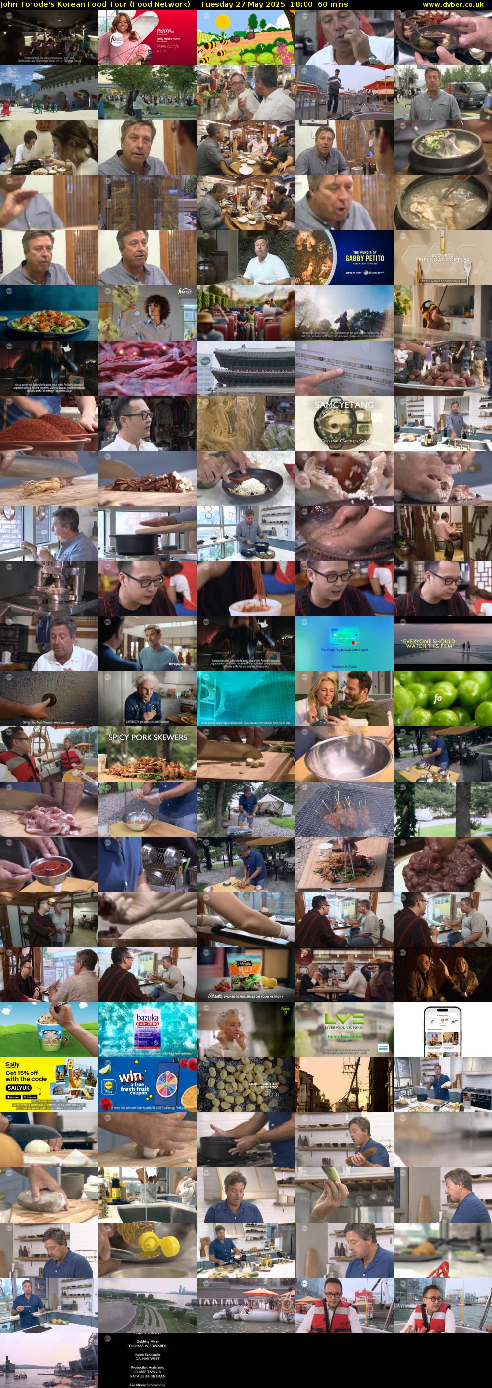 John Torode's Korean Food Tour (Food Network) Tuesday 27 May 2025 18:00 - 19:00