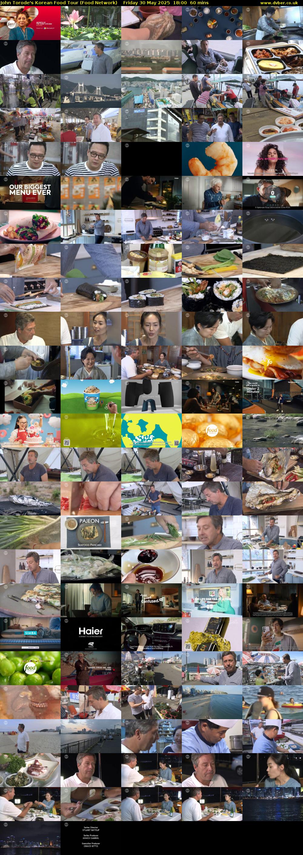 John Torode's Korean Food Tour (Food Network) Friday 30 May 2025 18:00 - 19:00