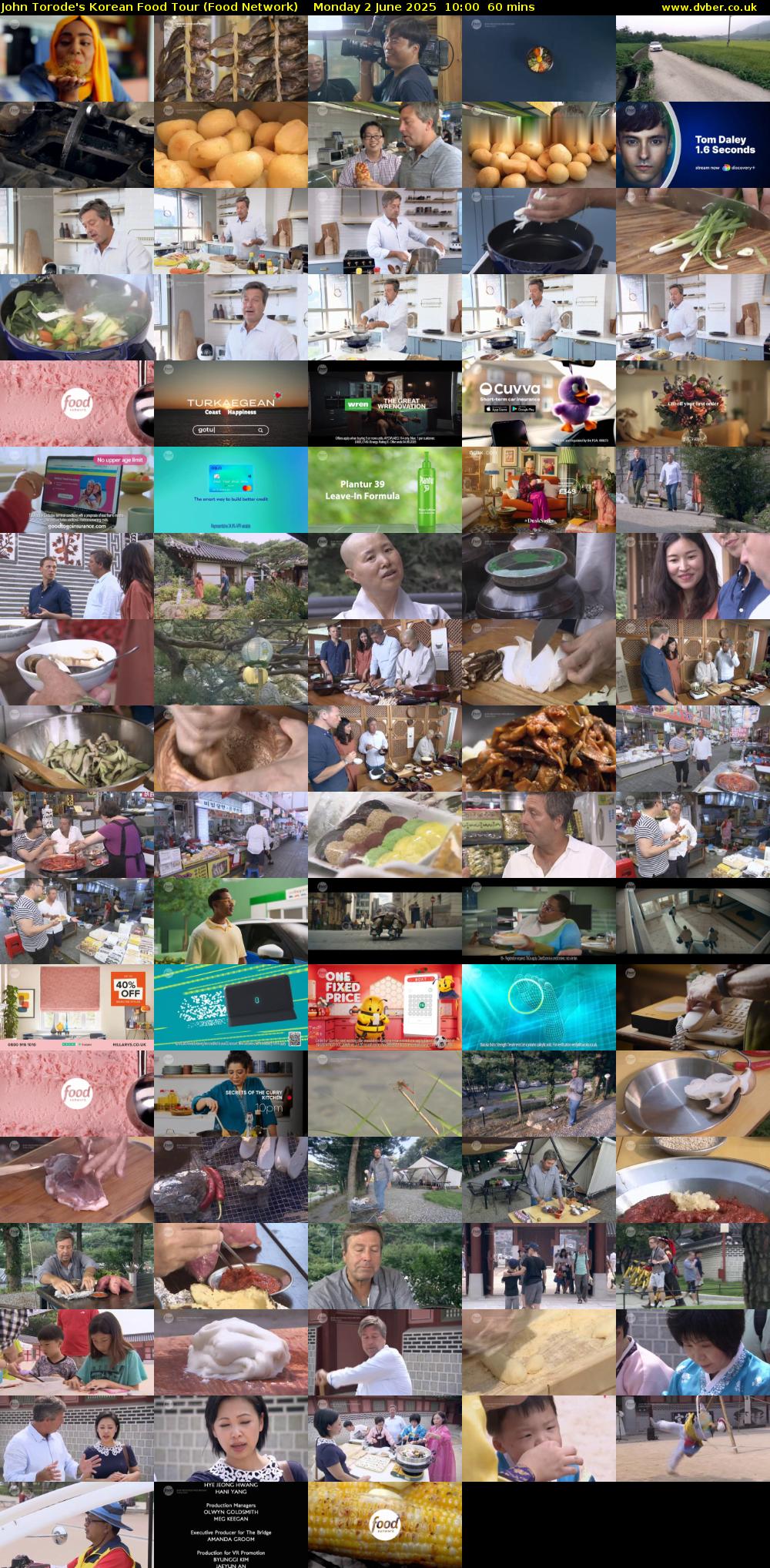 John Torode's Korean Food Tour (Food Network) Monday 2 June 2025 10:00 - 11:00
