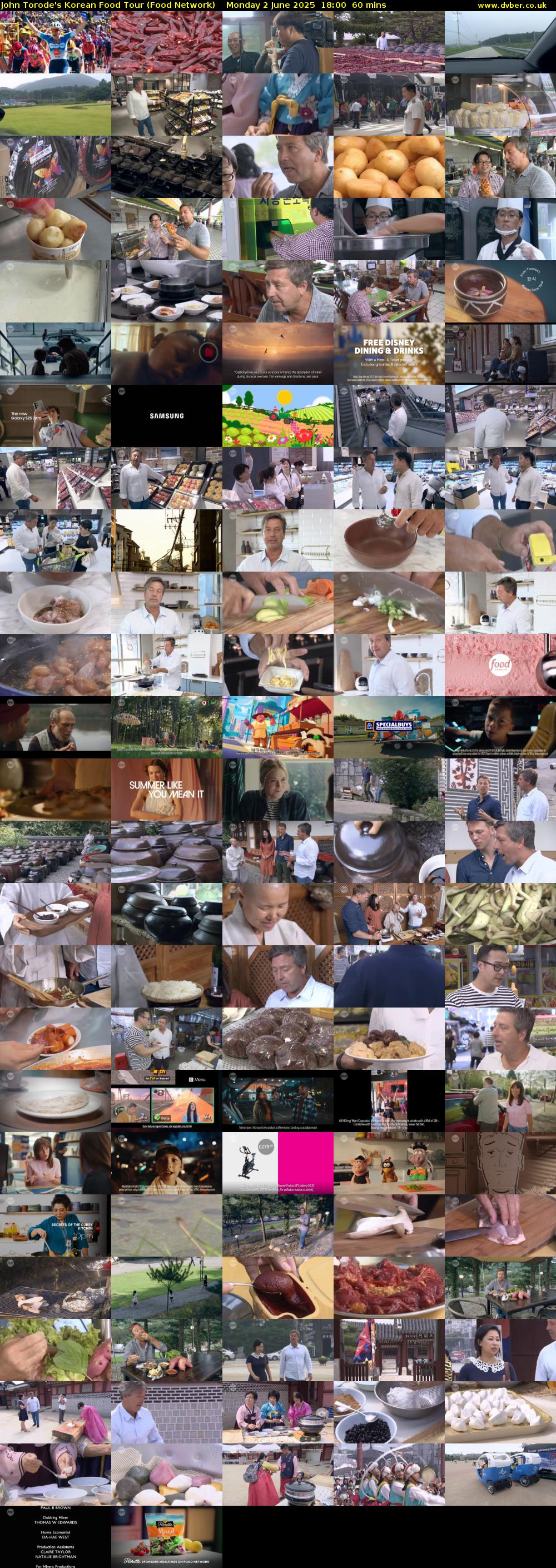 John Torode's Korean Food Tour (Food Network) Monday 2 June 2025 18:00 - 19:00