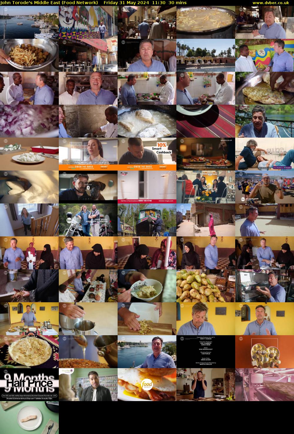 John Torode's Middle East (Food Network) Friday 31 May 2024 11:30 - 12:00