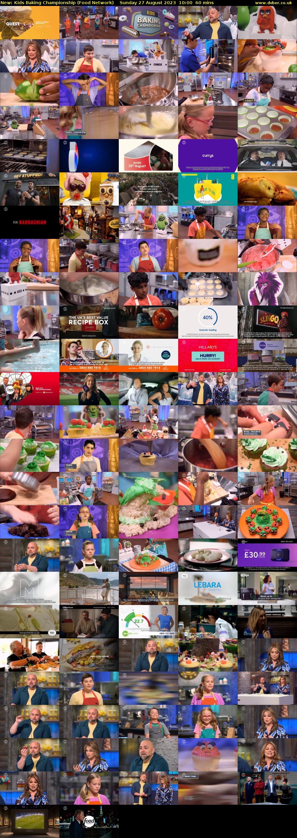 Kids Baking Championship (Food Network) Sunday 27 August 2023 10:00 - 11:00