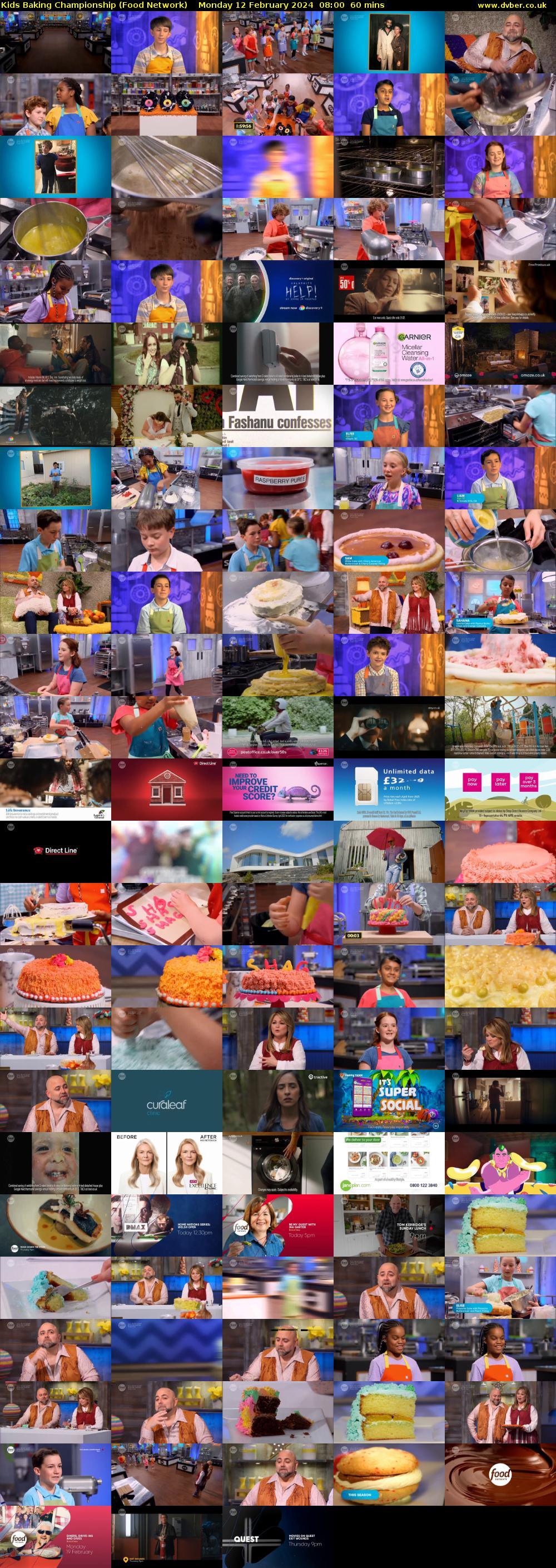 Kids Baking Championship (Food Network) Monday 12 February 2024 08:00 - 09:00