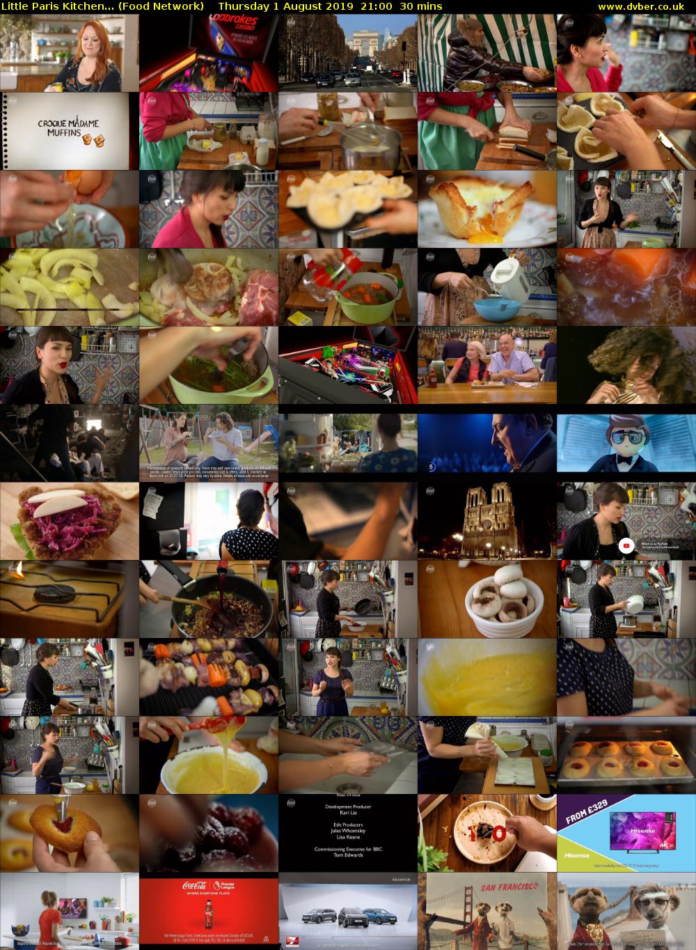 Little Paris Kitchen... (Food Network) Thursday 1 August 2019 21:00 - 21:30