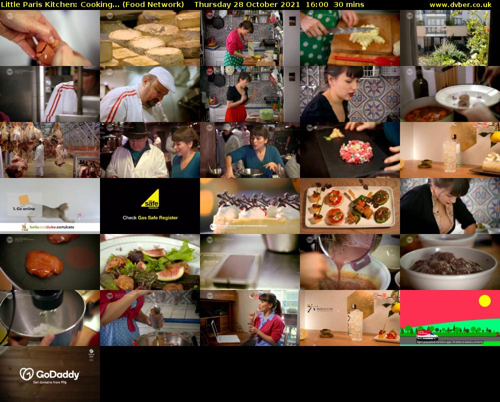 Little Paris Kitchen: Cooking... (Food Network) Thursday 28 October 2021 16:00 - 16:30