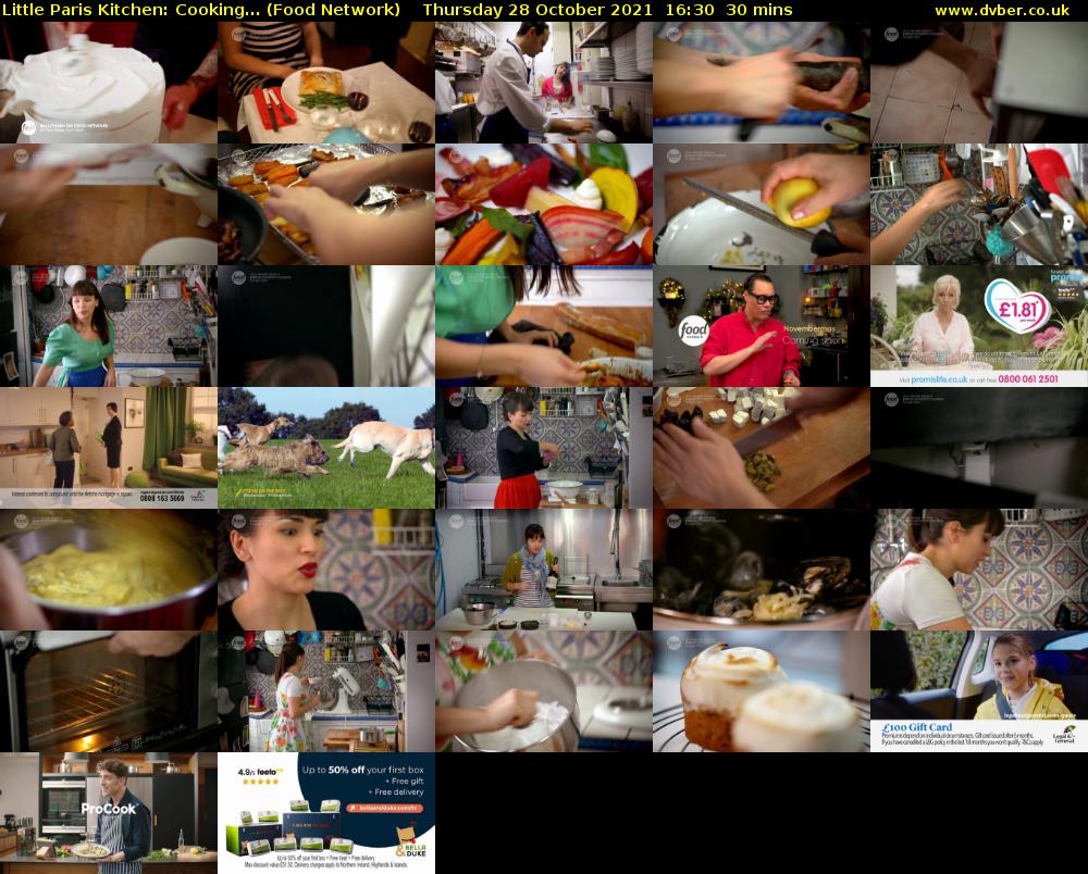 Little Paris Kitchen: Cooking... (Food Network) Thursday 28 October 2021 16:30 - 17:00