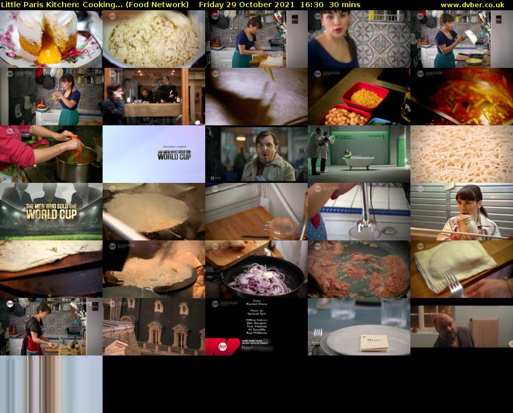 Little Paris Kitchen: Cooking... (Food Network) Friday 29 October 2021 16:30 - 17:00