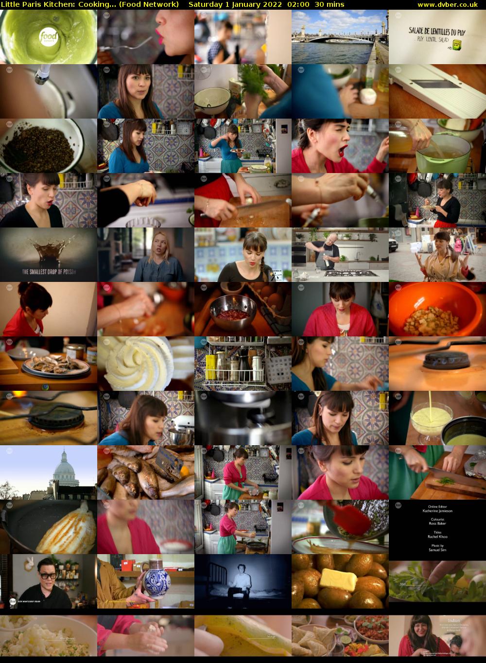 Little Paris Kitchen: Cooking... (Food Network) Saturday 1 January 2022 02:00 - 02:30